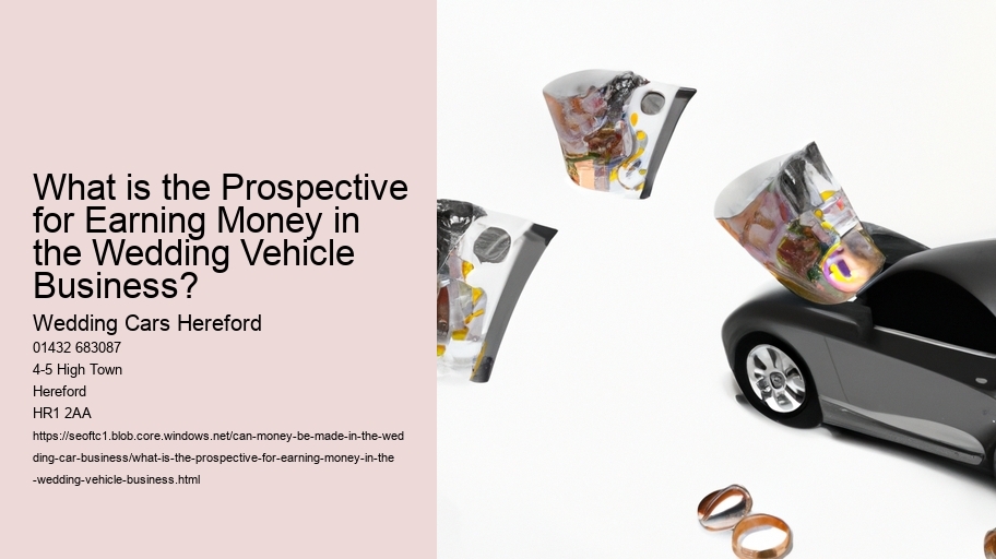 What is the Prospective for Earning Money in the Wedding Vehicle Business?